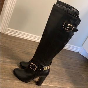 Aldo Black Leather Boots